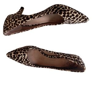 vintage cheetah print heels pumps size 8.5 vince camuto